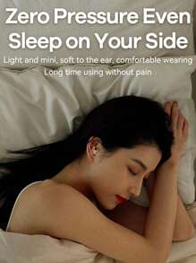 REMAX سماعات أذن بلوتوث لاسلكية، سماعات أذن للنوم، وقت تشغيل 20 ساعة للاستمتاع بليلك، بتحكم لمس، مظهر جميل، سماعة أذن مريحة، سماعات أذن استريو لاسلكية، سماعة أذن صغيرة، خفيفة الوزن بتصميم السيليكون السائل، مناسبة للاستخدام عند النوم، هدية للحبيب/الوالدين (أسود/بيج)