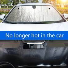 1 pieza Parasol de confort de verano para el automóvil - Protección UV, aislamiento del calor y bloqueo de la luz para el parabrisas delantero, accesorios de automóvil, esencial para el auto