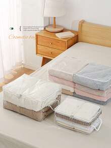 1PC 棉被收纳袋家用透明被子衣物整理袋大容量防潮搬家衣服打包袋子