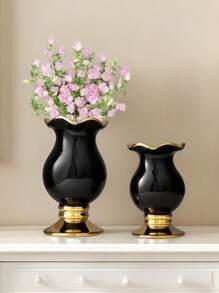 1PC Ceramic High-End Artistic Style Rose Vase Suitable For Placing Entrance Flower Vases, TV Cabinets Beautiful Decoration Vases, Office Desktop Beautiful Decoration Vases