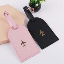 2 Pieces Set Of Couple Wedding Travel Hot Stamping Luggage Tags, Leather Hanging Tags, Work ID Sets, Airplane Boarding Luggage Tags Vacation Travel Accessories Summer Travel EssentialsSuitcase Tag Pendant Holiday Vacation For Travel For Flying For Cruise For Bags For Luggage Anti-Lost Back To School Women Mini Travel Products