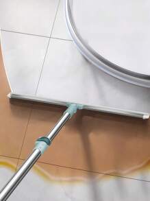 1 Piece, Stainless Steel Extendable Silicone Magic Broom (35cm/50cm Optional), Floor Scraper, Bathroom Scraper, Window Scraper, Water Scraper, Magic Broom For Floors, Glass, Tiles, Windows, Bathrooms, Removing Water, Dust, Pet Hair, Cleaning Supplies, Cleaning Tools.