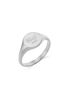 Custom Laser Engraved English Name Rings, Unique And Meaningful Gifts, Warm And Unique Accessory Jewellery, Light Luxury Jewellery Accessories For Men And Women, Surprise Gifts For Lovers, Friends And Loved Ones! - Multicolor - View 3