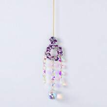 1pc Colorful Crystal Butterfly, Heart, Star, Sun Wind Chime Hanging Decoration For Home