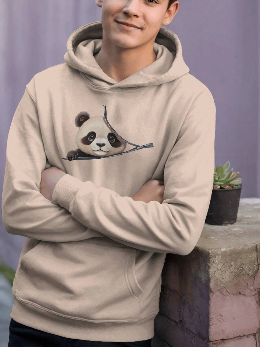 Women Sweatshirts - 卡其色 - 查看 1