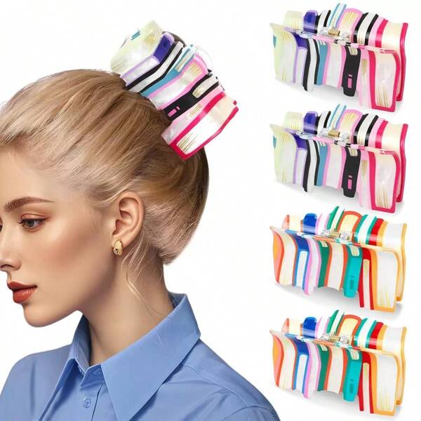 1 Stück/Buch-förmige Haarspange, geeignet für feines Haar, lustiges Rückkehr-zur-Schule Accessoire, süße Haarspangen-Geschenk für weibliche Buchliebhaber und Lehrer