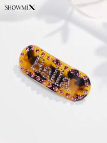 Handgemachte Haarspangen mit Diamantenbesatz aus Acetat, elegantes Frühlings-/Sommer-Haaraccessoire, geeignet als Jubiläums-/Hochzeitsgeschenke, langanhaltend, farbenfrohe, süße, niedliche, witzige, kawaii, Y2K-Stil, stylisch, unisex, lässig, personalisierbar, einzigartig, maßgeschneidert, ideale Geschenke für ihn, ideale Geschenke für sie, für Freundin, Freund, Familie, Freunde, Kinder, zu Jahrestagen, zu Valentinstag, zu Muttertag, zu Geburtstagen, zu Kindertag, zu Vatertag, zu Abschluss, zu Hochzeiten, zu Einweihungen