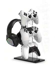 1pc Universal Acrylic Detachable Hanging Rack, Transparent Display Stand Compatible With Switch Game Controller/Electronics/Consumer Electronics/PS Game Console/Pedestal & Holder