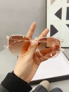 1/3pcs Simple And Multi-Colored Square Fashionable Glasses, Suitable For Vacations, Travels, Self-Driving, Beaches And Outdoor Activities - Multicolor - View 4