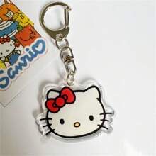 Sanrio Accesorios de bolso lindos Sanrio, llavero acrílico que incluye Hello Kitty y llaveros creativos y de estilo de dibujos animados de Sanrio, los cuales son ideales como coleccionables creativos para cumpleaños, elementos decorativos para mochilas de mujeres y regalos asequibles. Adecuado para bolsos de hombro, mochilas y llaves, útiles escolares, de vuelta al colegio