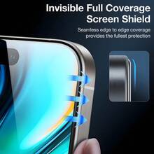 BOLLYMORE 3-Pack High Definition Anti-Spy Screen Protector Film For IPhone 17 Pro Max/17 Pro/17/AIR/16 Pro Max/16 Pro/16/15 Pro Max/15 Pro 14-11 - Left And Right Privacy Filter, Compatible With Phone Cases, Full Coverage, Commute/Office Security Protection