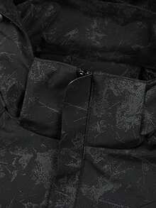 Men's Jacket, Maple Leaf Print Detachable Hooded Casual Outerwear, Fashionable & Comfortable, Suitable For Spring And Autumn