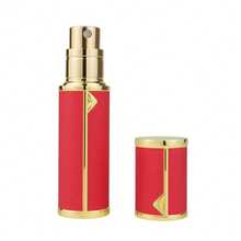 香水旅行喷雾器，真皮底部填充可再填充香水瓶，迷你古龙水香水分配器，防晒喷雾瓶，便携式喷雾器口袋大小，适合飞机旅行礼物 - 彩色 - 查看 35