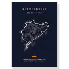 1 件可选画框伊莫拉摩纳哥赛道帆布画 F1 艺术北欧海报和印刷品墙画适用于客厅装饰可重复使用画框 - 彩色 - 查看 34