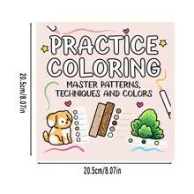 (An Upgraded Deluxe Version, Thickened Paper 22 Pages, 20 * 20cm)Practice Coloring Book, Watercolor Paper, Unique Cover, Comfortable Space Coloring, Suitable For Adults To Relax Comfortably | Valentine's Day, New Year, New Year's Day, Birthdays And Parties The Perfect Gift For All Kinds Of Festivals, Suitable For Friends, Family And Colleagues,Book,Back To School,School Supplies