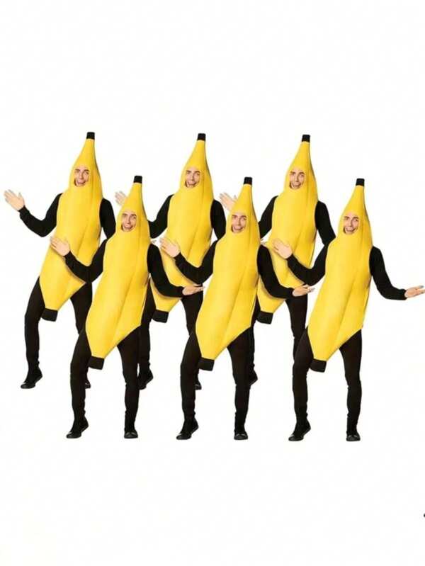 1pc Funny Banana Costume, Suitable For Cosplay, Performance, Party, Masquerade'
