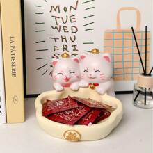 Adorable Cat Shaped Jewelry Tray - Ideal For Home & Garden Decor, Can Store Jewelry, Necklaces, Rings, Candy, Multipurpose Storage Organizer, Summer Storage Gift