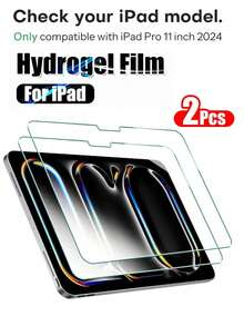 2 件 - 高清晰度、高透射率、防刮、防摔、全屏覆盖、防指纹、灵敏触摸、钢化玻璃、屏幕保护膜、兼容 iPad - 無色 - 查看 6