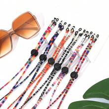 6Pcs Bohemian Style Colorful Hand Woven Glasses Chains, Adjustable Length Fashion Eyeglasses Lanyards, Anti-Lost Fashion Glasses Hanging Ropes, Practical Eyewear Strap Suitable For Travel Fashion Glasses Presbyopic Glasses Daily Outdoor Accessories - Multicolor - View 11