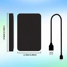 2TB High Speed Portable Portable Hard Drive, High Capacity High Speed Mobile Hard Drive, Portable 2TB, Minimalist Design, Reliable Storage, For Gamers, Students, Professionals, Compatible Model, (USB 3.0) - 2TB - Xem 7
