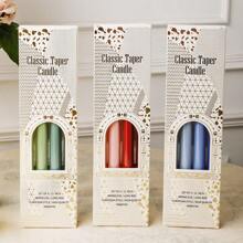 4 Pcs/Set 30cm Ombre Color Smokeless Candles, Wedding & Party Candle Set, Birthday Candles, Long Stem Holiday Candles, Candlelight Dinner Home Decor Candle Holders, Great Gift For Family And Friends