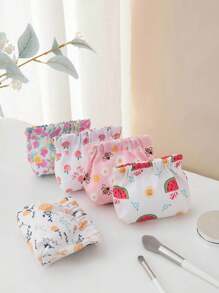 1pc Cartoon Pattern Insulated Lunch Bag, Soft Corduroy Lunch Box, Leak-Proof Thermal Lunch Bag Large Capacity Lunch Tote, Waterproof Lunch Container, Cosmetic Case, Travel Toiletry Bag, Cosmetic Travel Pouch