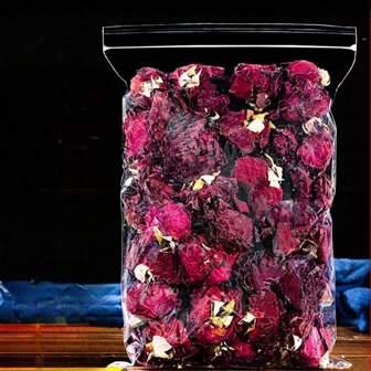 1 pezzo/30g, 1 pezzo/60g, 1 pezzo/90g, 1 pezzo/120g Petali di rosa borgogna essiccati, per realizzare candele, aromaterapia, fai da te, decorazione della casa, adatti per vacanze, feste, soggiorno, camera da letto, ufficio, caffè