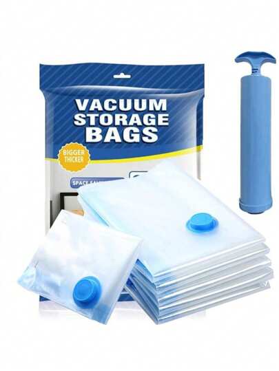 Thickened Vacuum Compression Storage Bags, Suitable For Clothes, Quilt, Down Jacket, Vacuum Packed Moisture-Proof Anti-Moth Storage Bags, Travel Organization Tool