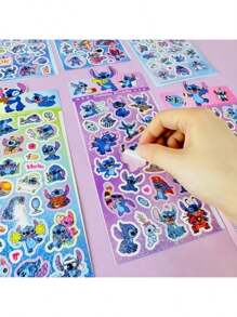 Disney 6pcs/9pcs Stitch DIY Decorative Stickers For Computer Desk And Mobile Phone
