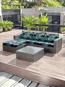 1pc Milk Silk Fabric Non-Slip Elastic Decorative Sofa Seat Cushion Cover, Outdoor Sofa Backrest Cover, Single/Double/Three/Four-Seater Sizes Available, Pet-Friendly, 4-Season Use