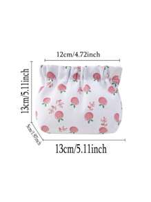 1pc Cartoon Pattern Insulated Lunch Bag, Soft Corduroy Lunch Box, Leak-Proof Thermal Lunch Bag Large Capacity Lunch Tote, Waterproof Lunch Container, Cosmetic Case, Travel Toiletry Bag, Cosmetic Travel Pouch