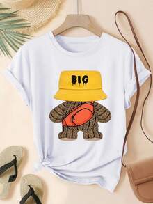 Women T-Shirts - 白色 - 查看 1