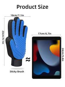Random Pet Deshedding Massage Grooming Gloves, Pet Grooming Gloves - Gentle Deshedding Brush, Suitable For Dogs And Cats - Massage Stimulates Circulation - Easy To Use And Clean - Multicolor - View 4