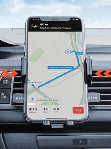 1 pieza Nuevo soporte de teléfono para coche con ventosa, soporte de navegación multifunción giratorio universal para camión y coche, soporte de teléfono para coche ajustable con ventosa compatible con iPhone y teléfonos Android, regalo para cumpleaños, familiares y amigos para soporte de teléfono en salida de aire acondicionado del coche, accesorios de coche