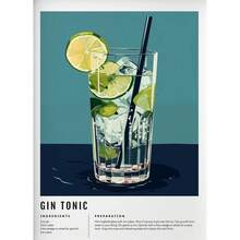 1pc Gift Modern Margarita Alcohol Spritz Aperol Bar Cart Posters Print Wall Arts Canvas Painting Living Room Home Decor Optional Frame - Multicolor - View 33