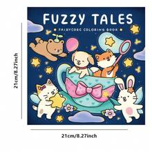 Libro para colorear para adultos y adolescentes con personajes animales súper lindos en momentos de Hygge acogedores para relajación (Espacios acogedores para colorear) - Regalos para amigos, parejas y familia