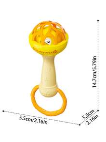 1 件可爱婴儿手摇铃铛玩具，颜色多样，培养孩子颜色和声音认知，创意婴儿安抚手摇铃铛，儿童益智玩具，亲子互动，早教，节日和生日礼物，婴儿玩具 - 彩色 - 查看 8