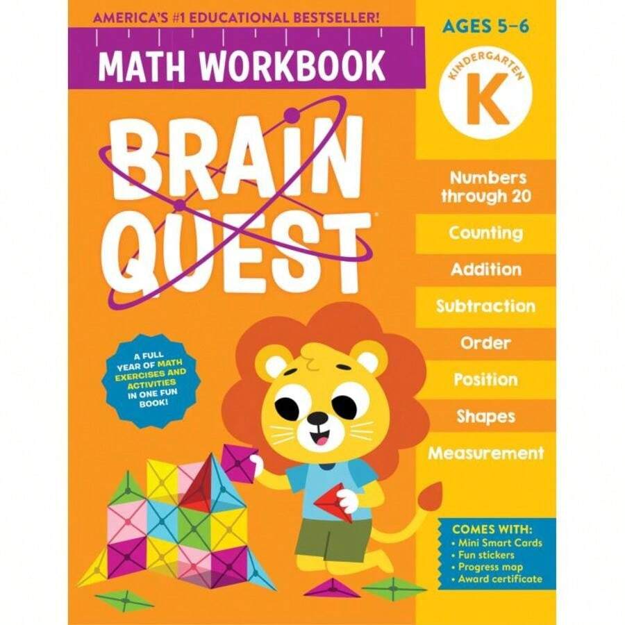 Brain Quest Math Workbook:Kindergarten-678 | SHEIN USA