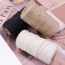 100M/3Roll 2MM Natural Jute Rope Twine DIY Gift Wrapping Macrame Cord Photo Wall Hanging Crafts Gardening String Wedding Party Home Decoration - Multicolor - View 11