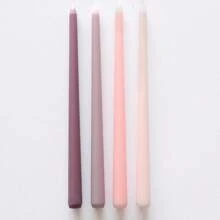 4 Pcs/Set 30cm Ombre Color Smokeless Candles, Wedding & Party Candle Set, Birthday Candles, Long Stem Holiday Candles, Candlelight Dinner Home Decor Candle Holders, Great Gift For Family And Friends