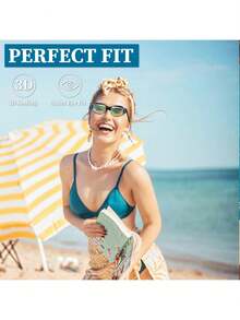 1 Set Adult Swimming Goggles - Fashion High-Definition Cool Waterproof Anti-Fog Swimming Goggles, Plus 1 Pair Waterproof Swimming Earplugs And 1 Swimming Nose Clip, Water Sports Accessories, Beach Essentials, Beach Accessories, Pool Float