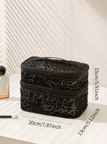 2/3 Layer Makeup Bag Area Storage, Portable, High-Capacity Travel, New Mesh Washing And Storage Bag, Transparent And Visible Cosmetics Storage, Makeup Brush, Powder, Lipstick, And Wash Bag