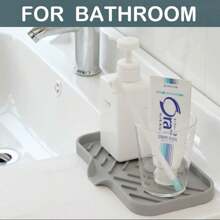 1pc Silicone Soap Sponge Holder For Kitchen Sink, Kitchen Soap Tray, Soap Holder For Kitchen Sink/Bathroom, Sink Soap Tray For Kitchen Counter, Sponge Tray With Drain