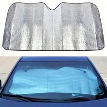 1 pieza Parasol de confort de verano para el automóvil - Protección UV, aislamiento del calor y bloqueo de la luz para el parabrisas delantero, accesorios de automóvil, esencial para el auto
