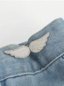 1 Pair Butterfly Waist Shaping Belt Buckles, Detachable Seamless Zinc Alloy Denim Buckle Waistband Adjuster