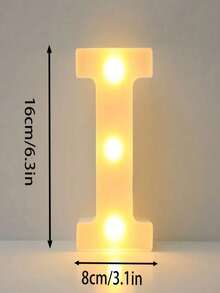 1pc 16cm Illuminated Letter Light, LED Alphabet Light, Glowing Letters, 26 Letters And 10 Numbers, Suitable For Various Occasions Like Parties, Proposals, Birthdays, Etc. - Warm white light - View 42