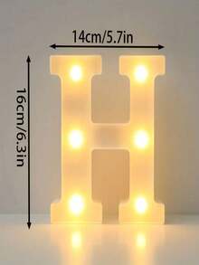 1pc 16cm Illuminated Letter Light, LED Alphabet Light, Glowing Letters, 26 Letters And 10 Numbers, Suitable For Various Occasions Like Parties, Proposals, Birthdays, Etc. - Warm white light - View 43