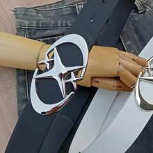 1pc Vintage American Y2K Style PU Leather Belt For Men, Suitable For Jeans, Suits, Daily Matching Summer, School