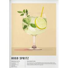 1pc Gift Modern Margarita Alcohol Spritz Aperol Bar Cart Posters Print Wall Arts Canvas Painting Living Room Home Decor Optional Frame - Multicolor - View 29