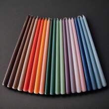 4 Pcs/Set 30cm Ombre Color Smokeless Candles, Wedding & Party Candle Set, Birthday Candles, Long Stem Holiday Candles, Candlelight Dinner Home Decor Candle Holders, Great Gift For Family And Friends